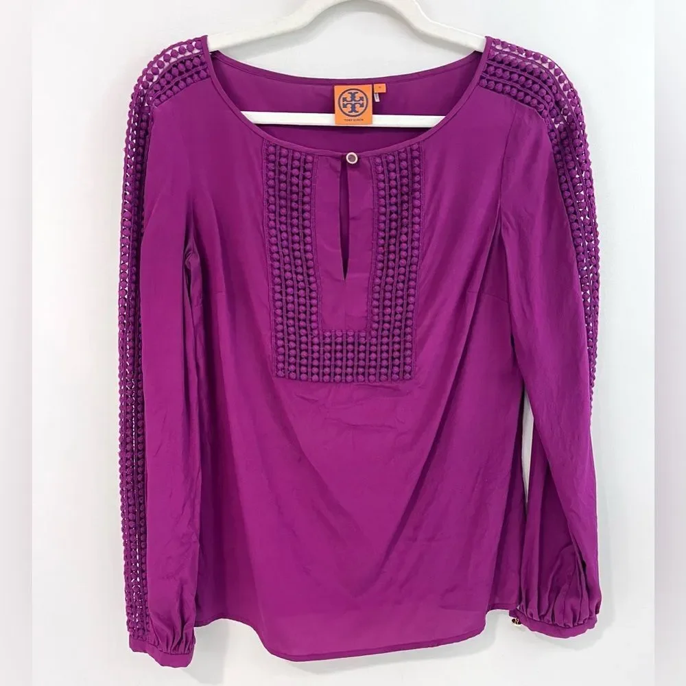 Tory Burch “Lillian” Blouse Size 6 Silk